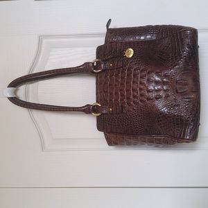 Brahmin Small Finley Pecan Melbourne Satchel